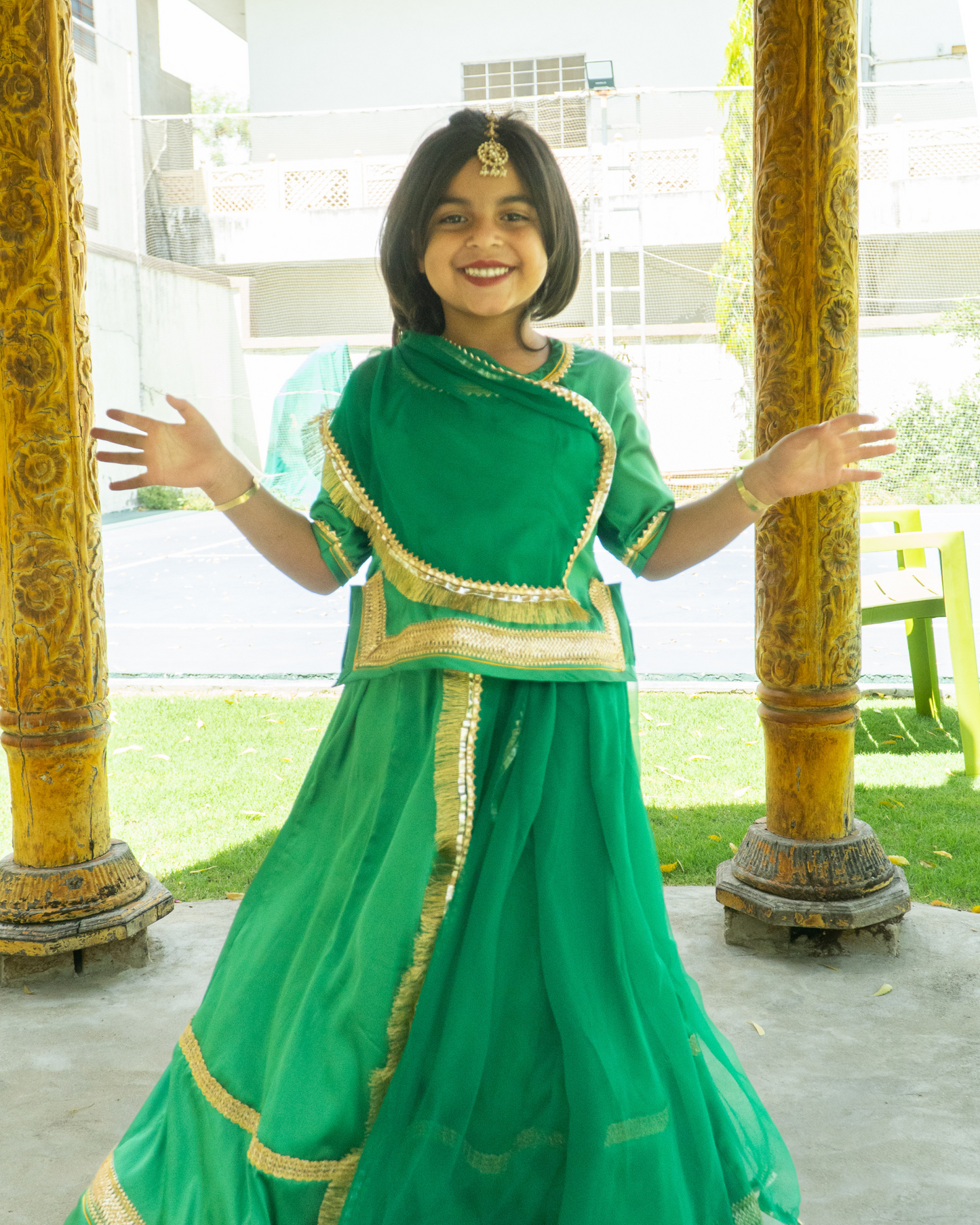 Emerald Rajputi Clothing Set