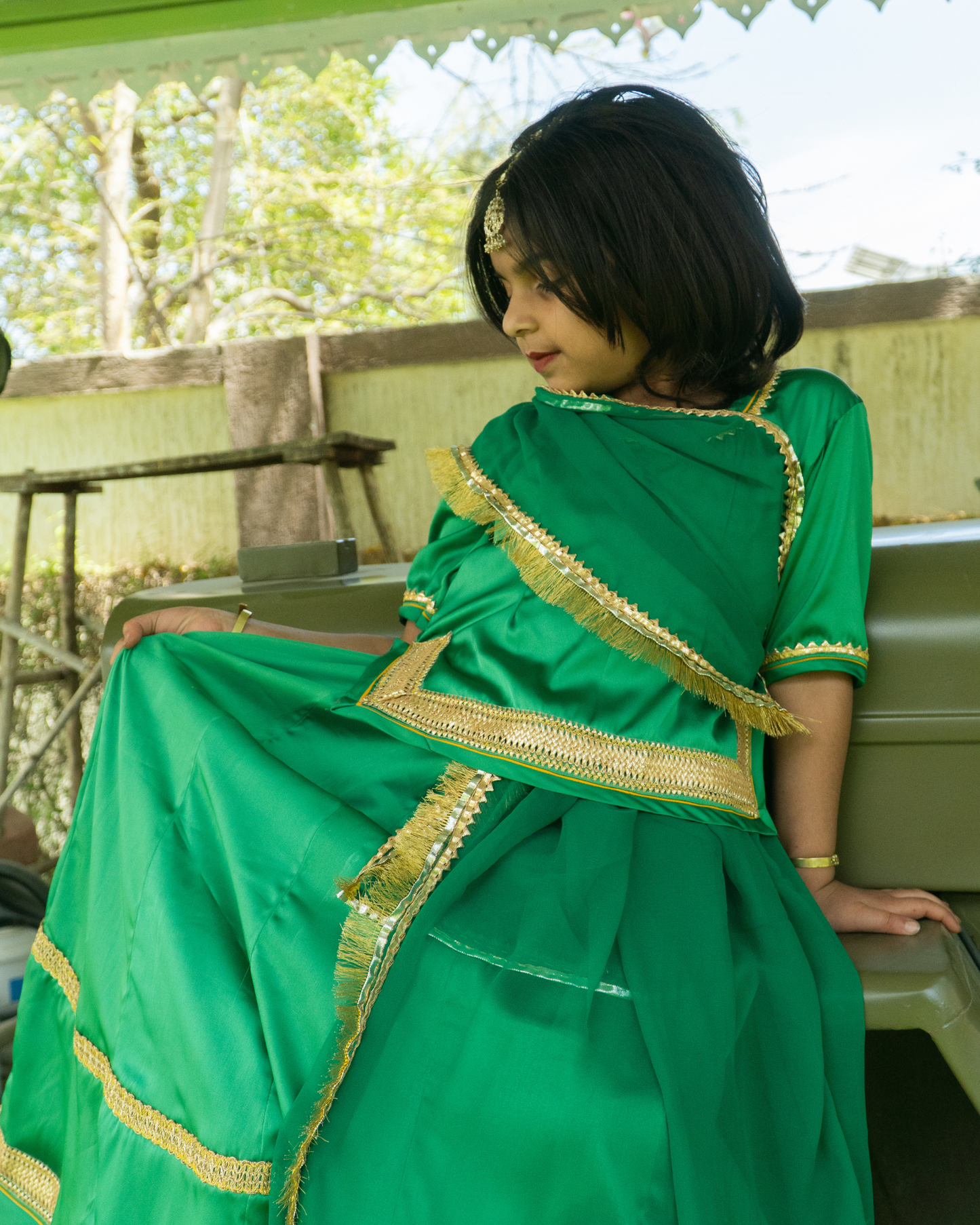 Emerald Rajputi Clothing Set