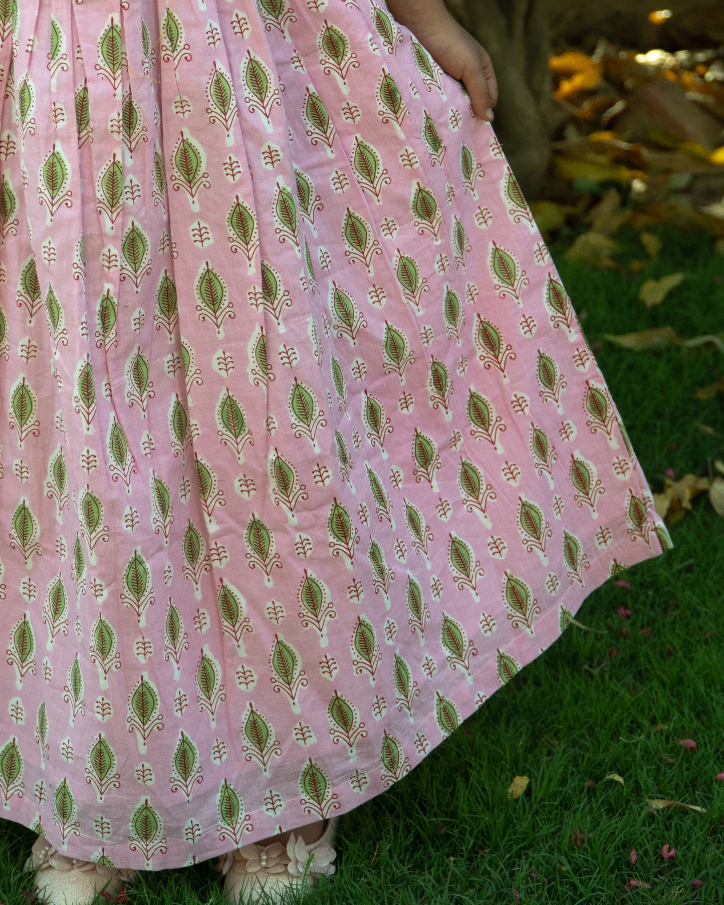 Kids Pink meadow Maxi Dress
