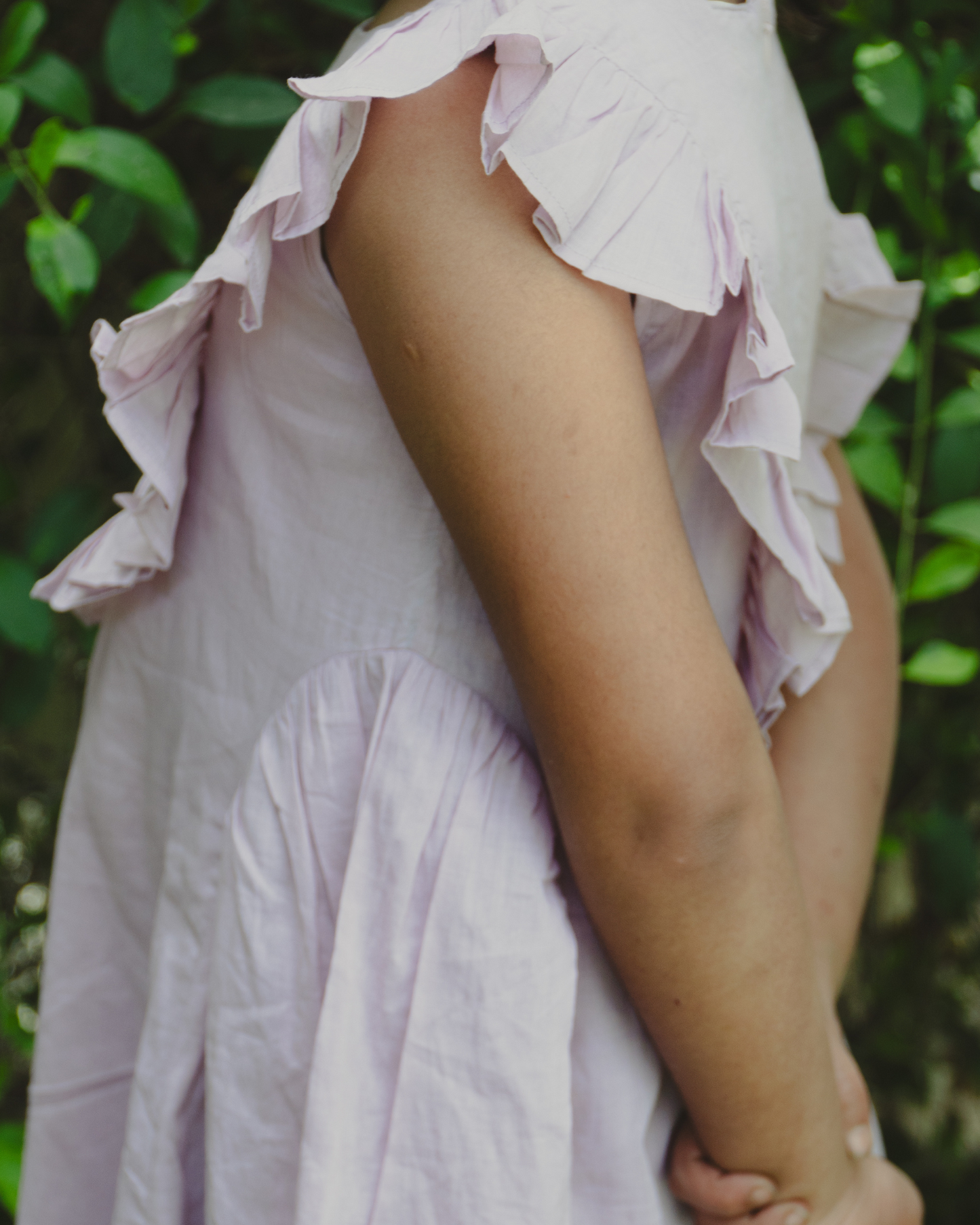 Lavender Mul-Cotton Dress