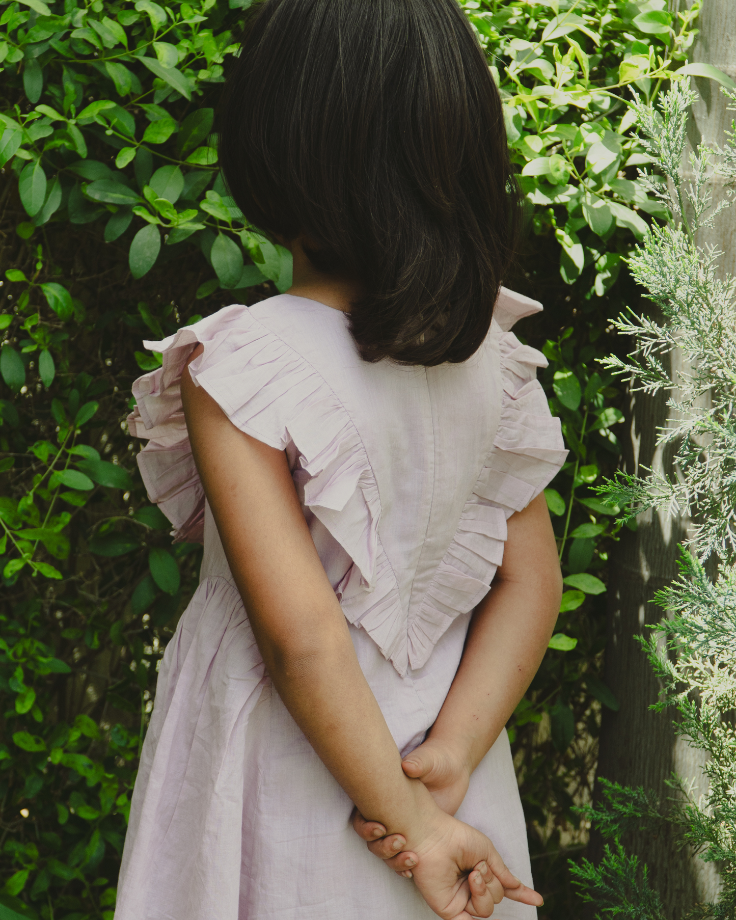 Lavender Mul-Cotton Dress