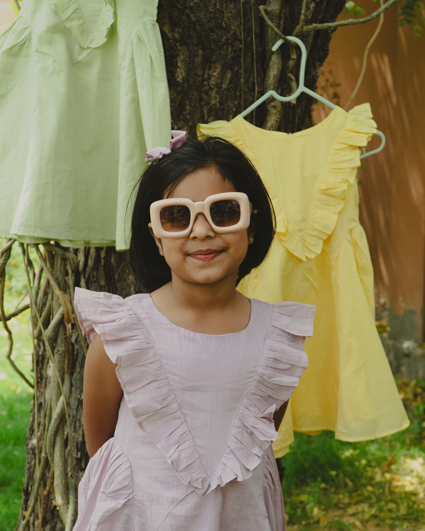 Lavender Mul-Cotton Dress