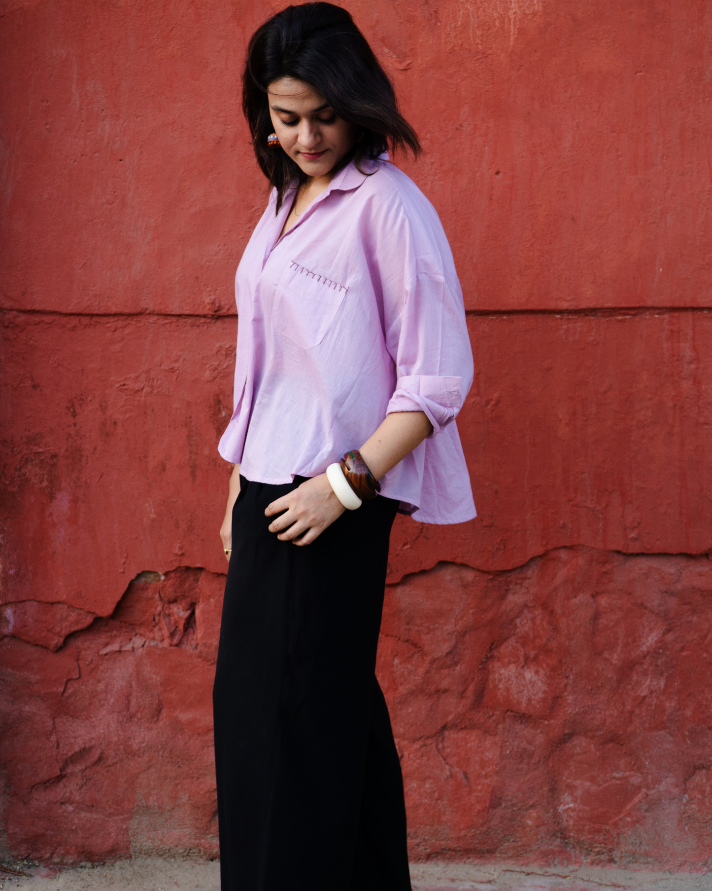 LAVENDER FREE SIZE SHIRT