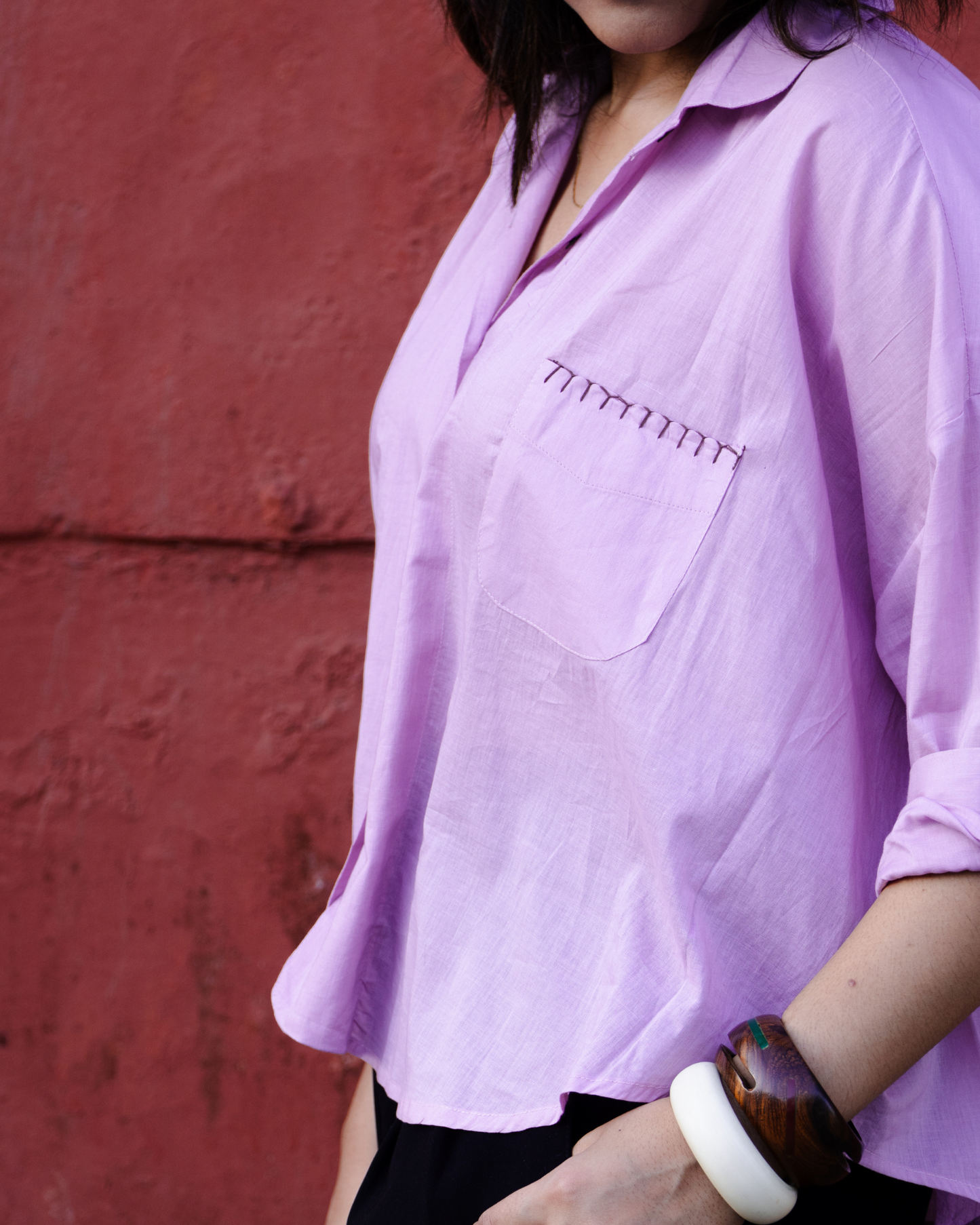 LAVENDER FREE SIZE SHIRT