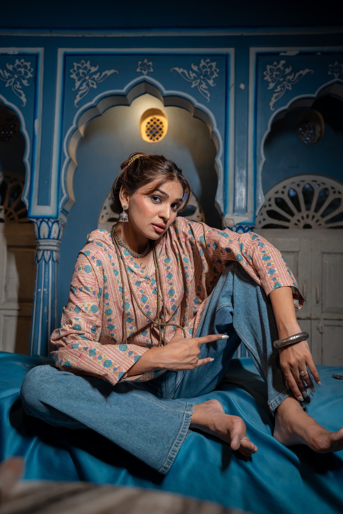 Dhara Hand Block Printed Tunic