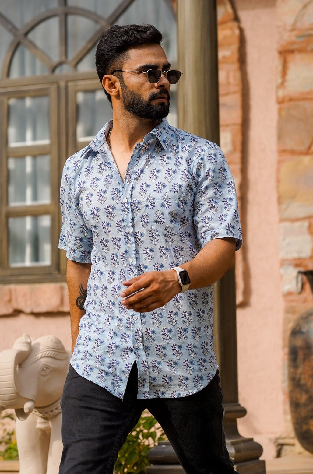 Hand Block Printed Cotton Shirt