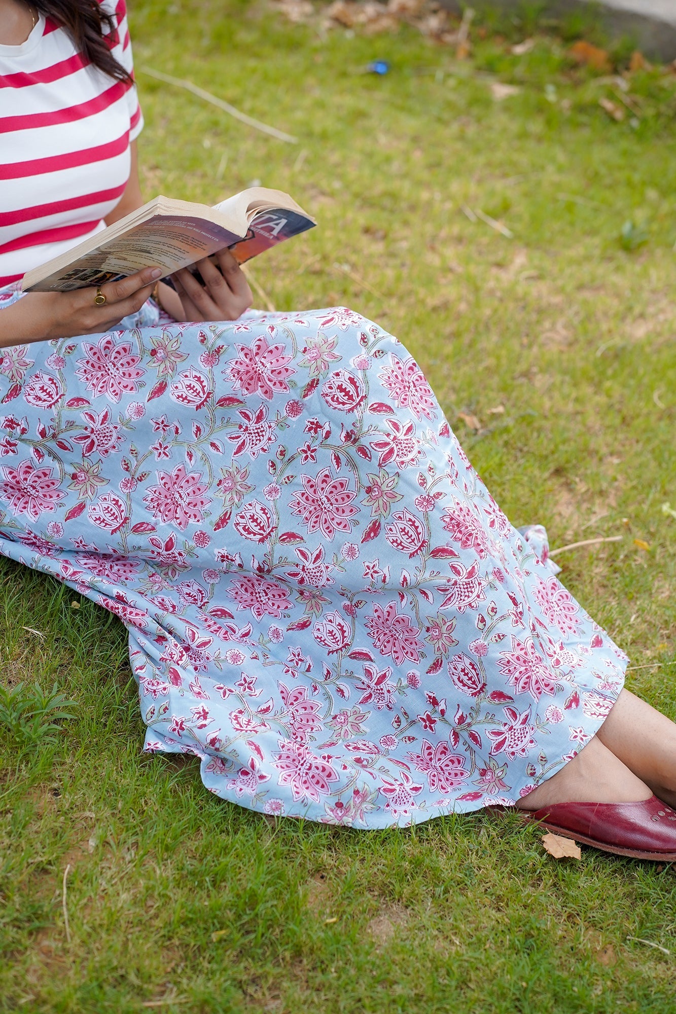 Hand Block Printed Skirt
