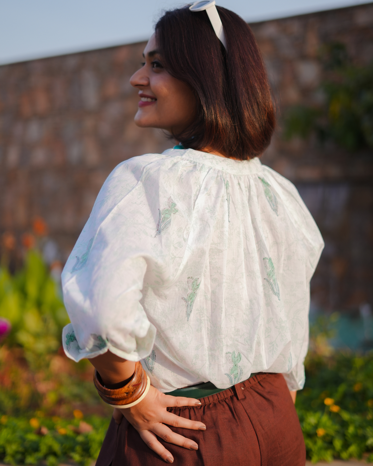 Hedy Handblock Printed Top