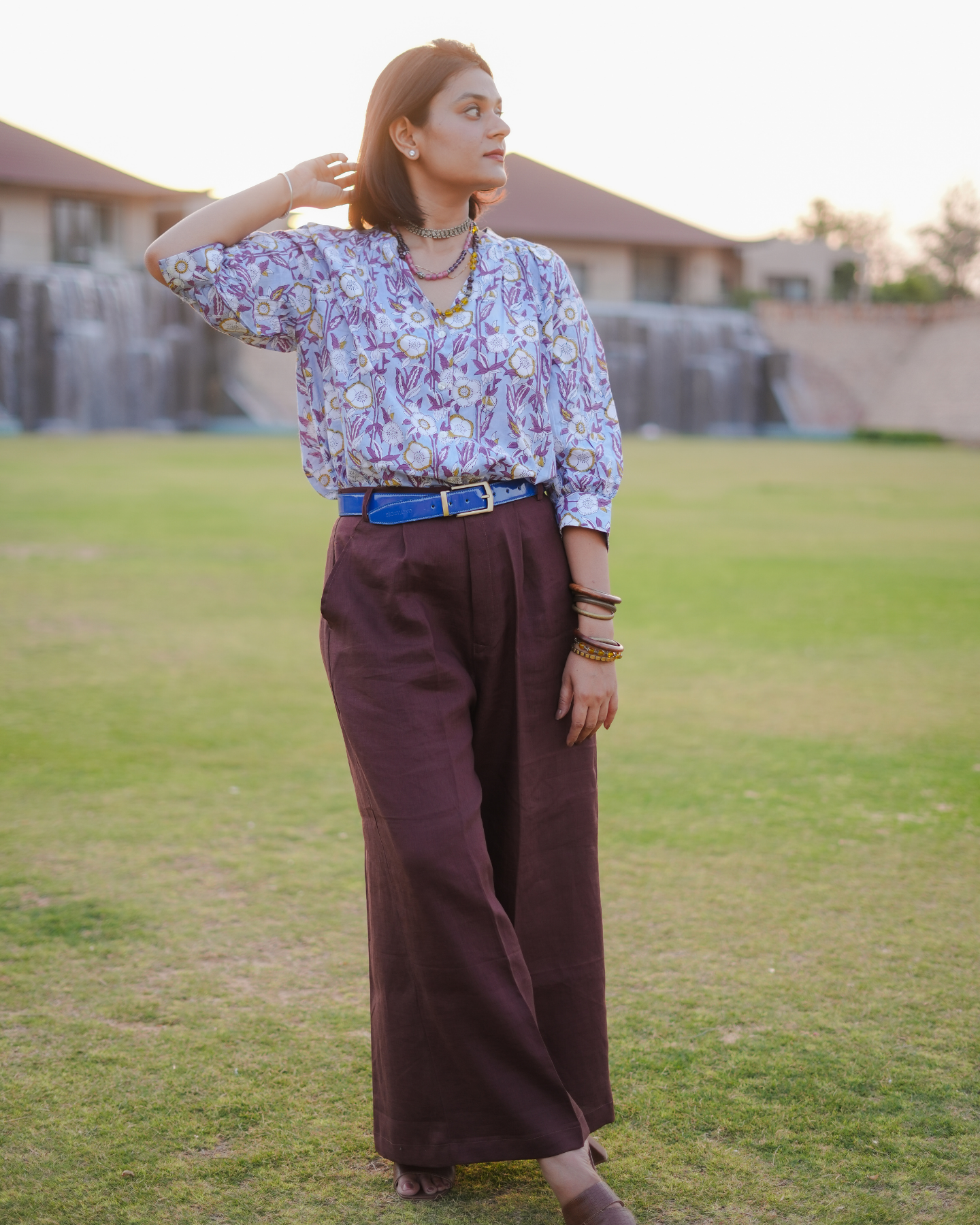 Mabel Handblock Printed Top