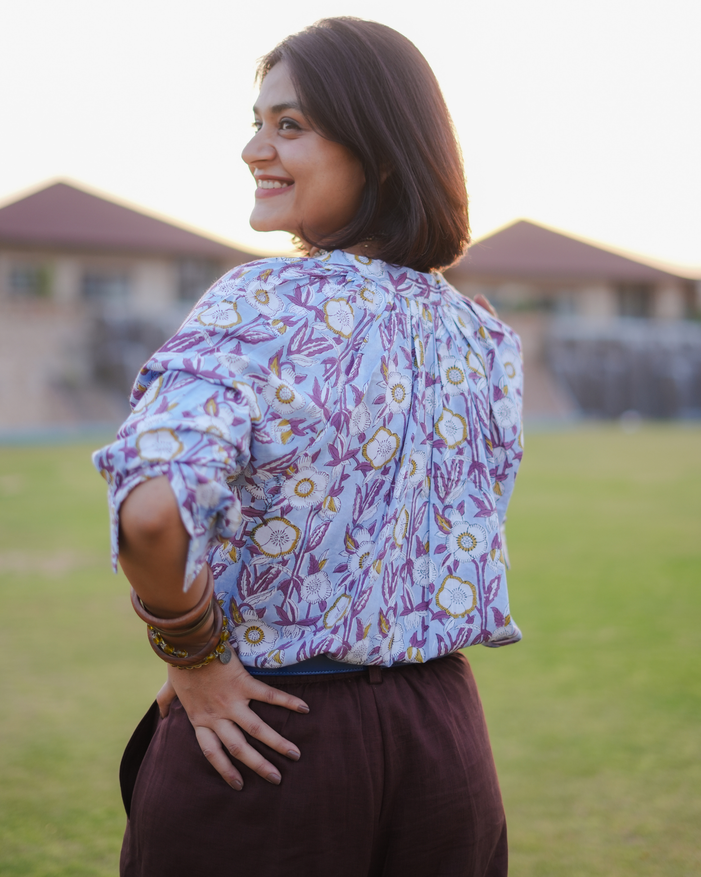 Mabel Handblock Printed Top