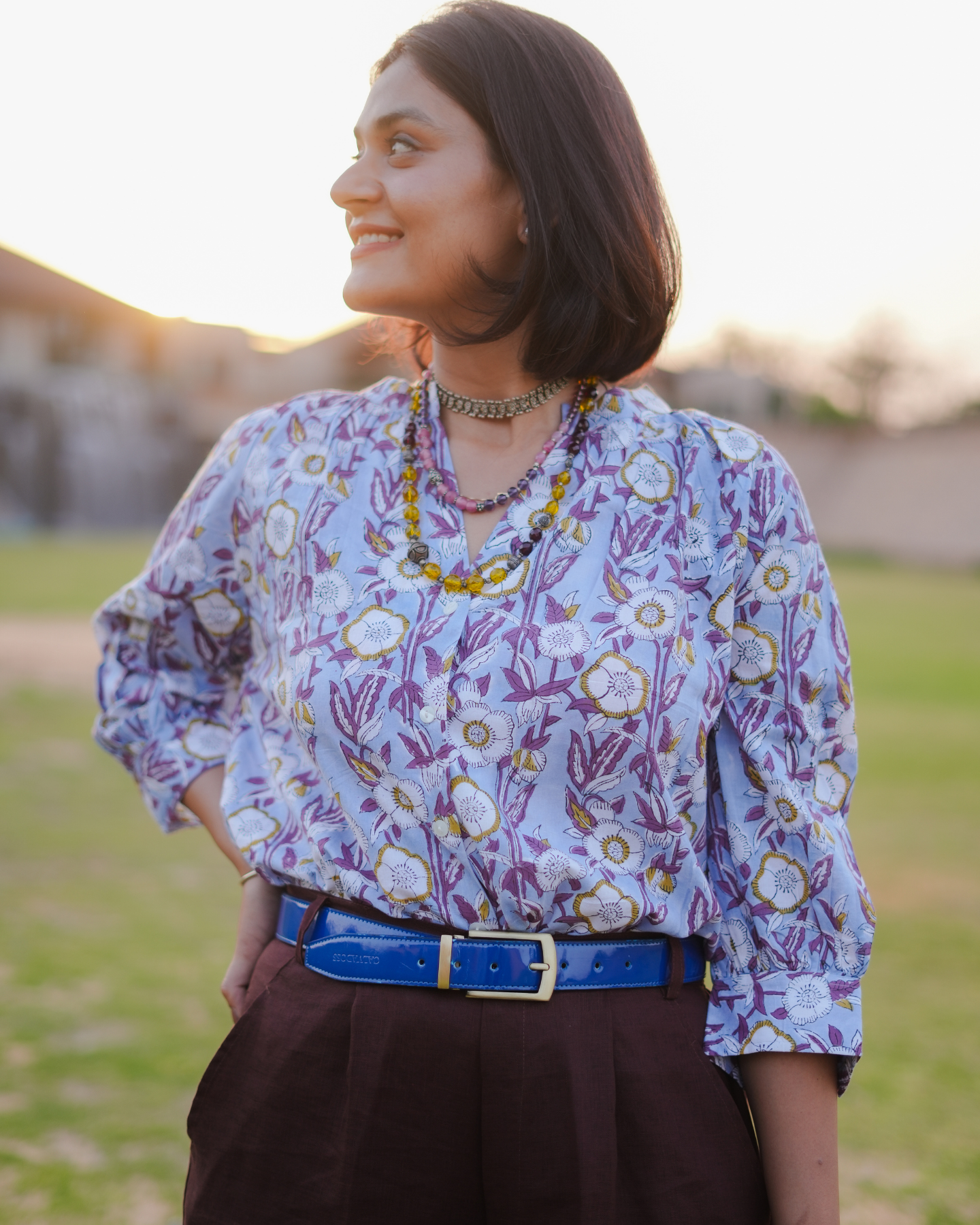 Mabel Handblock Printed Top