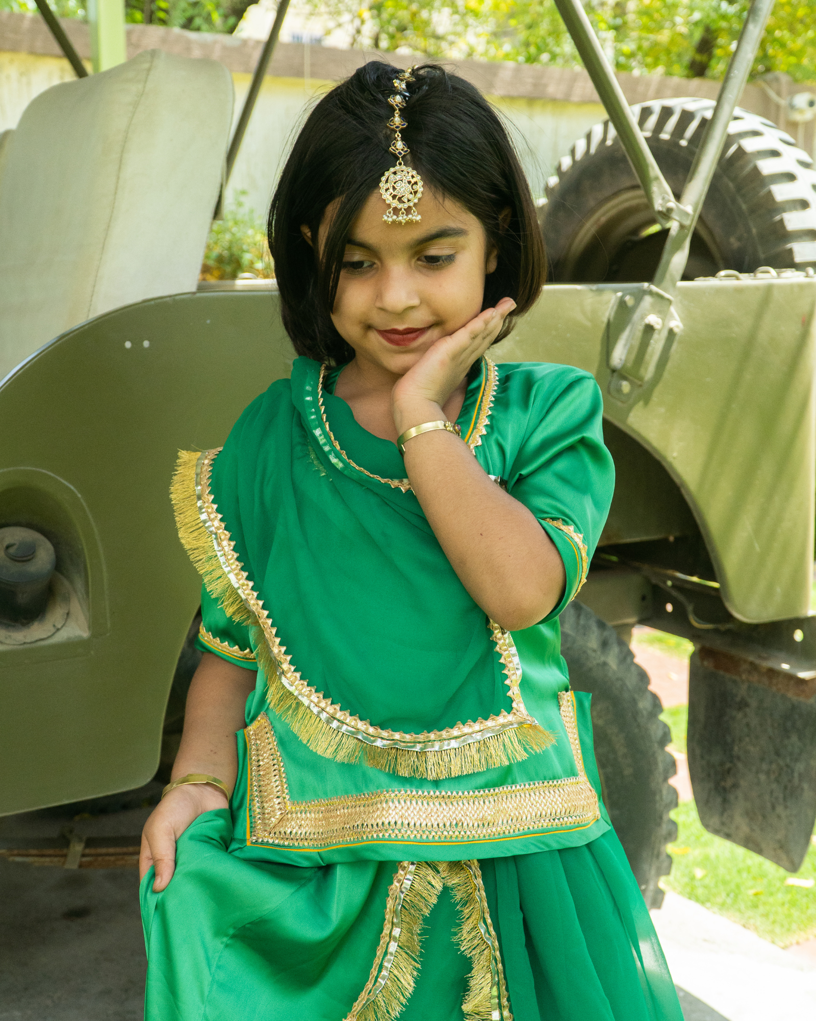 Emerald Rajputi Clothing Set