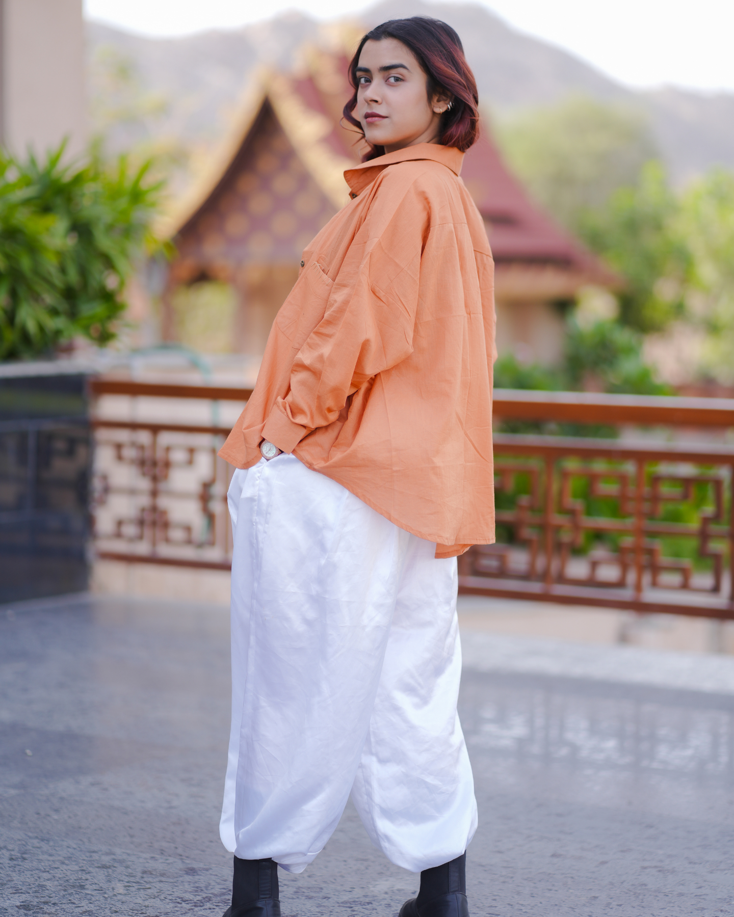 Apricot FREE SIZE Shirt