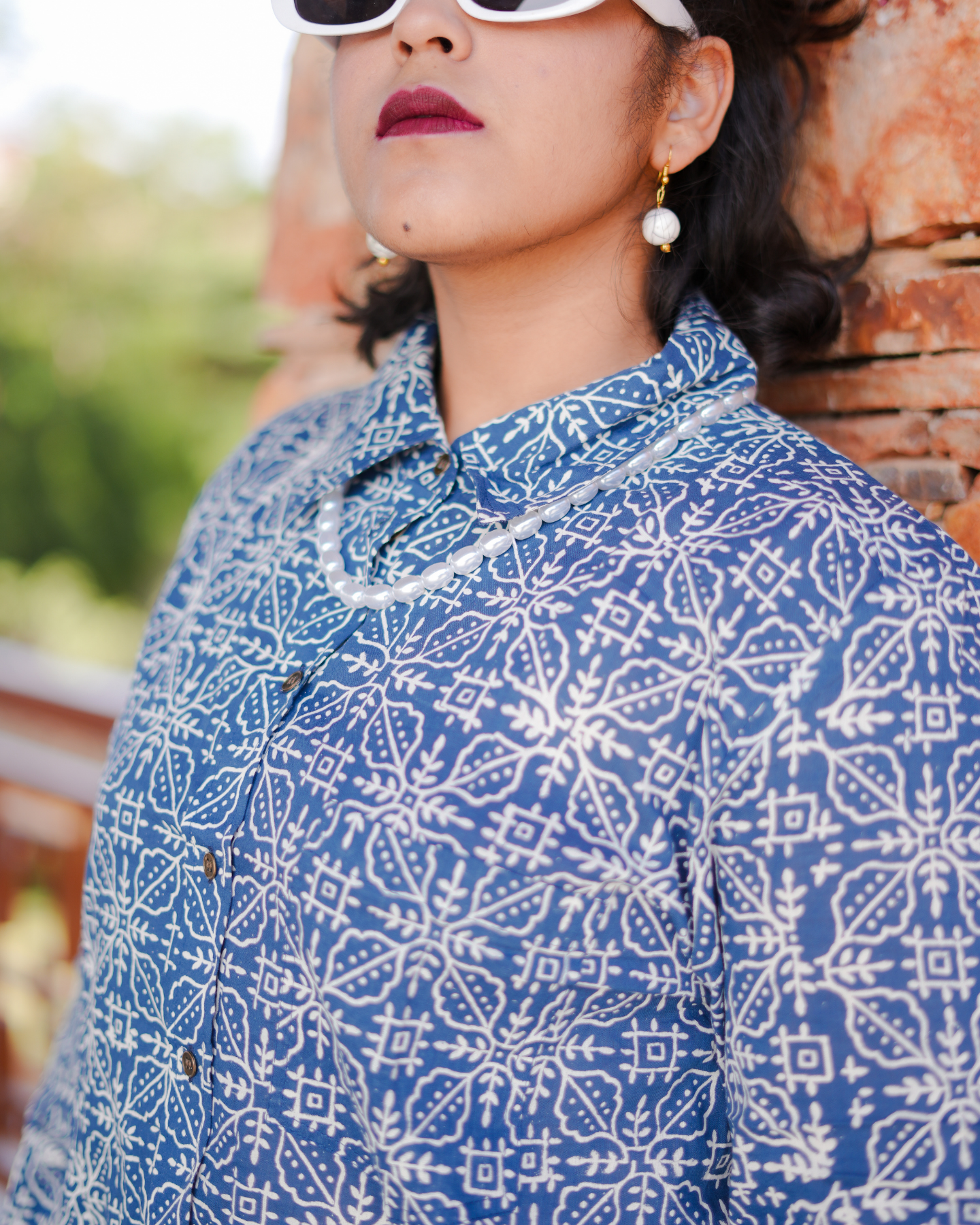 Marlene Handblock Printed Shirt