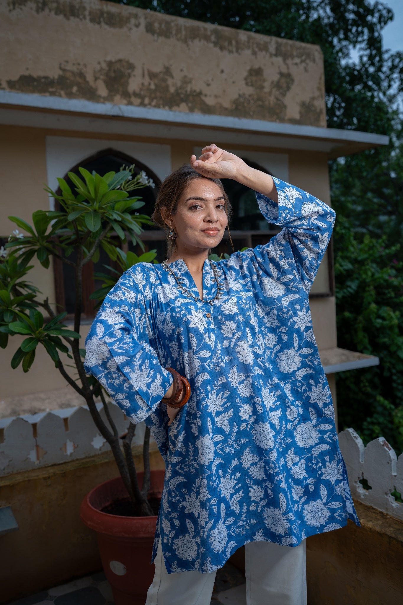 Aabha Hand Block Printed Tunic