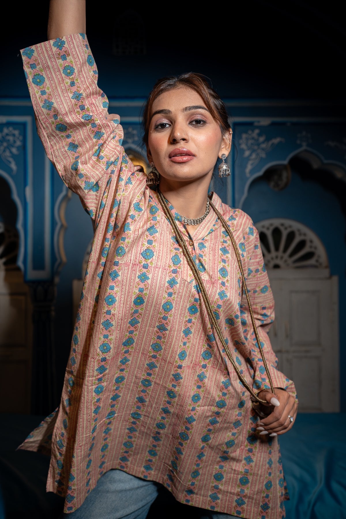 Dhara Hand Block Printed Tunic
