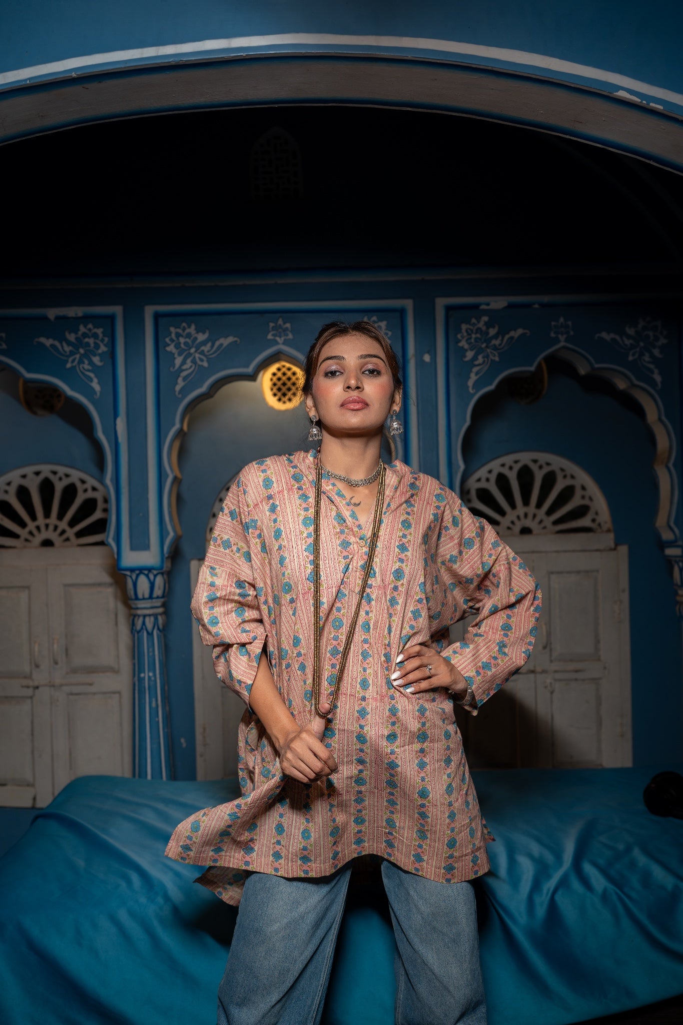 Dhara Hand Block Printed Tunic