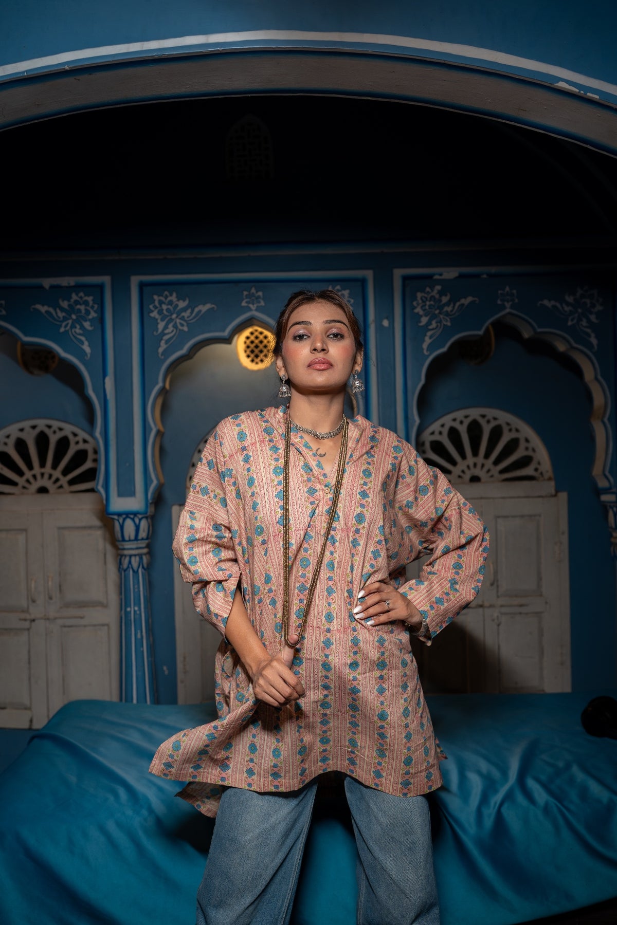 Dhara Hand Block Printed Tunic