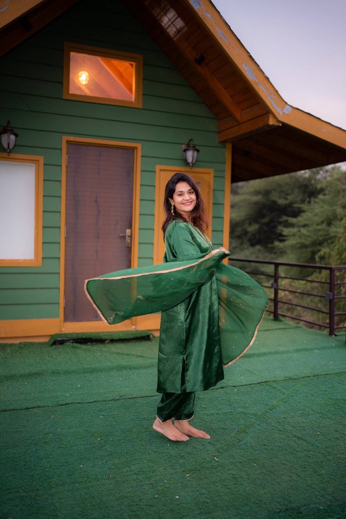 Swarnima Panna Kurta Set