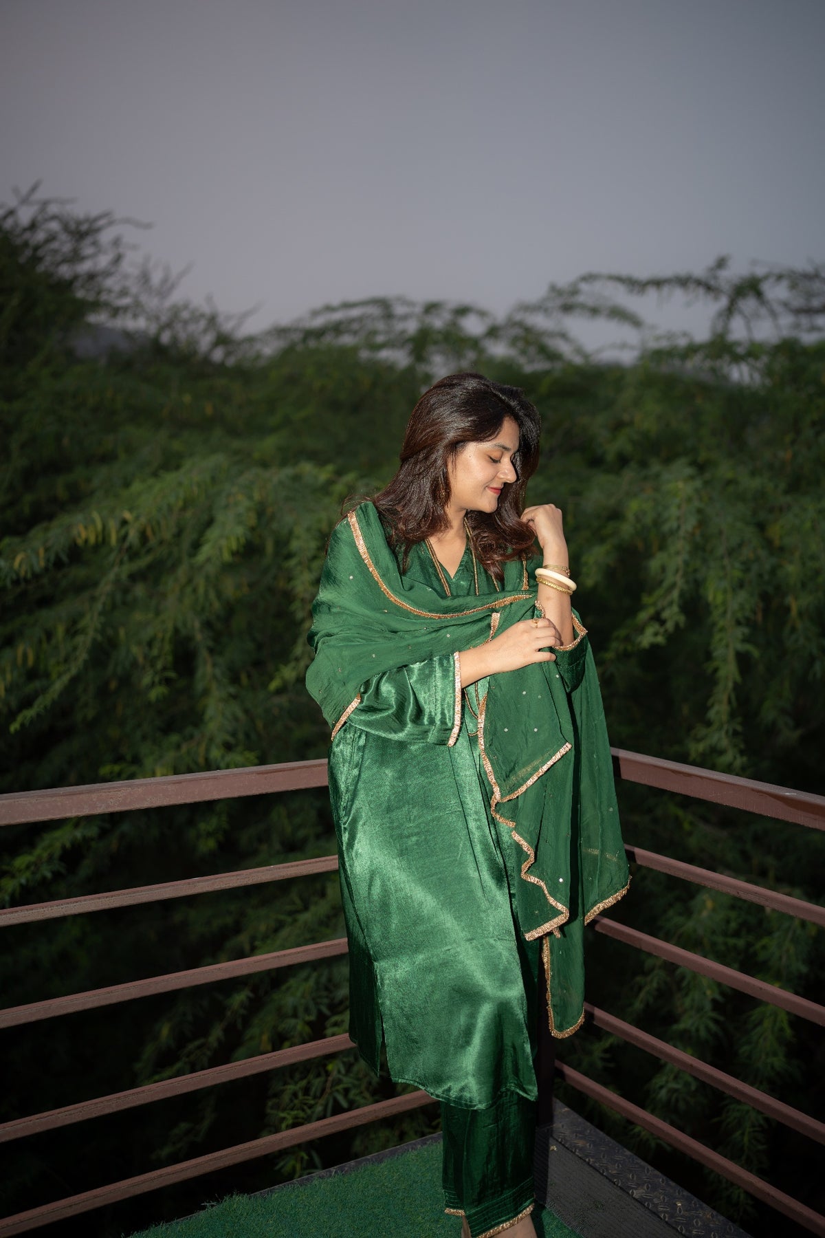 Swarnima Panna Kurta Set