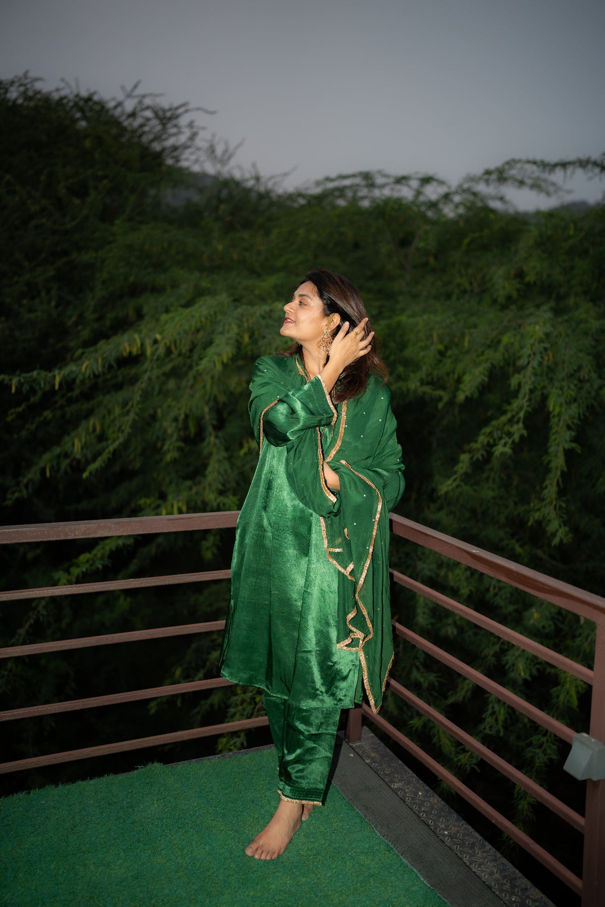 Swarnima Panna Kurta Set