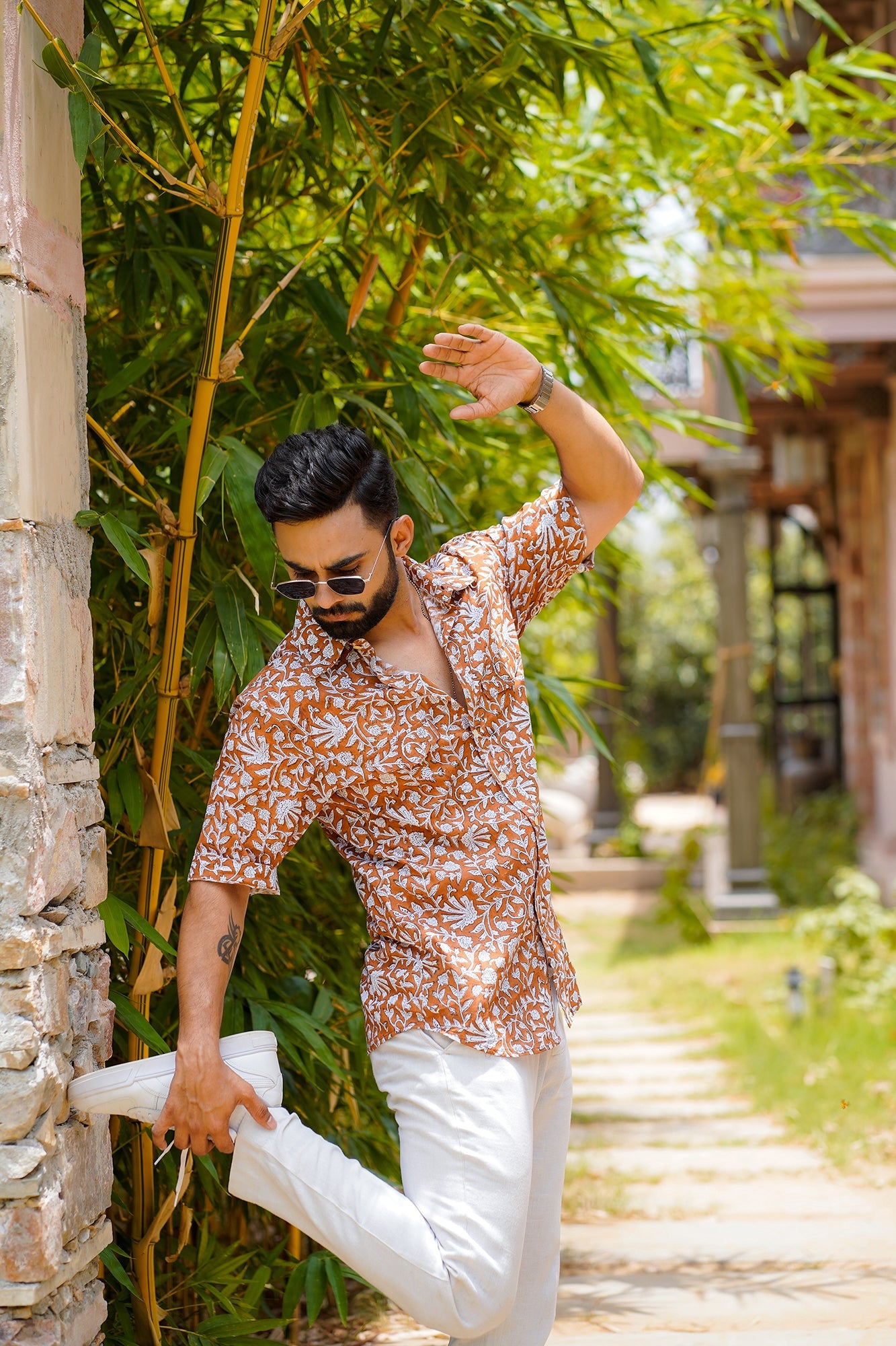 Hand Block Printed Cotton Shirt