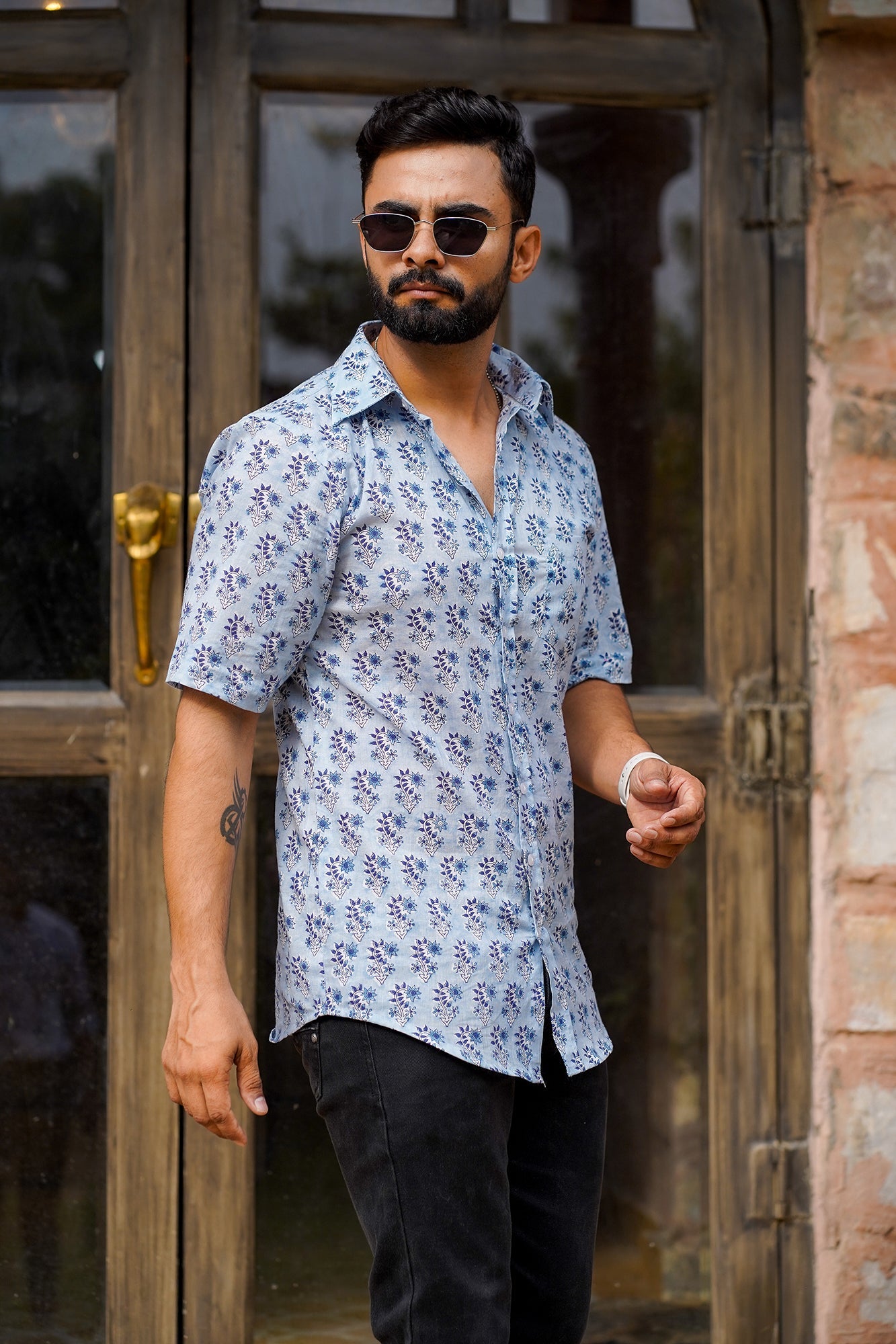 Hand Block Printed Cotton Shirt