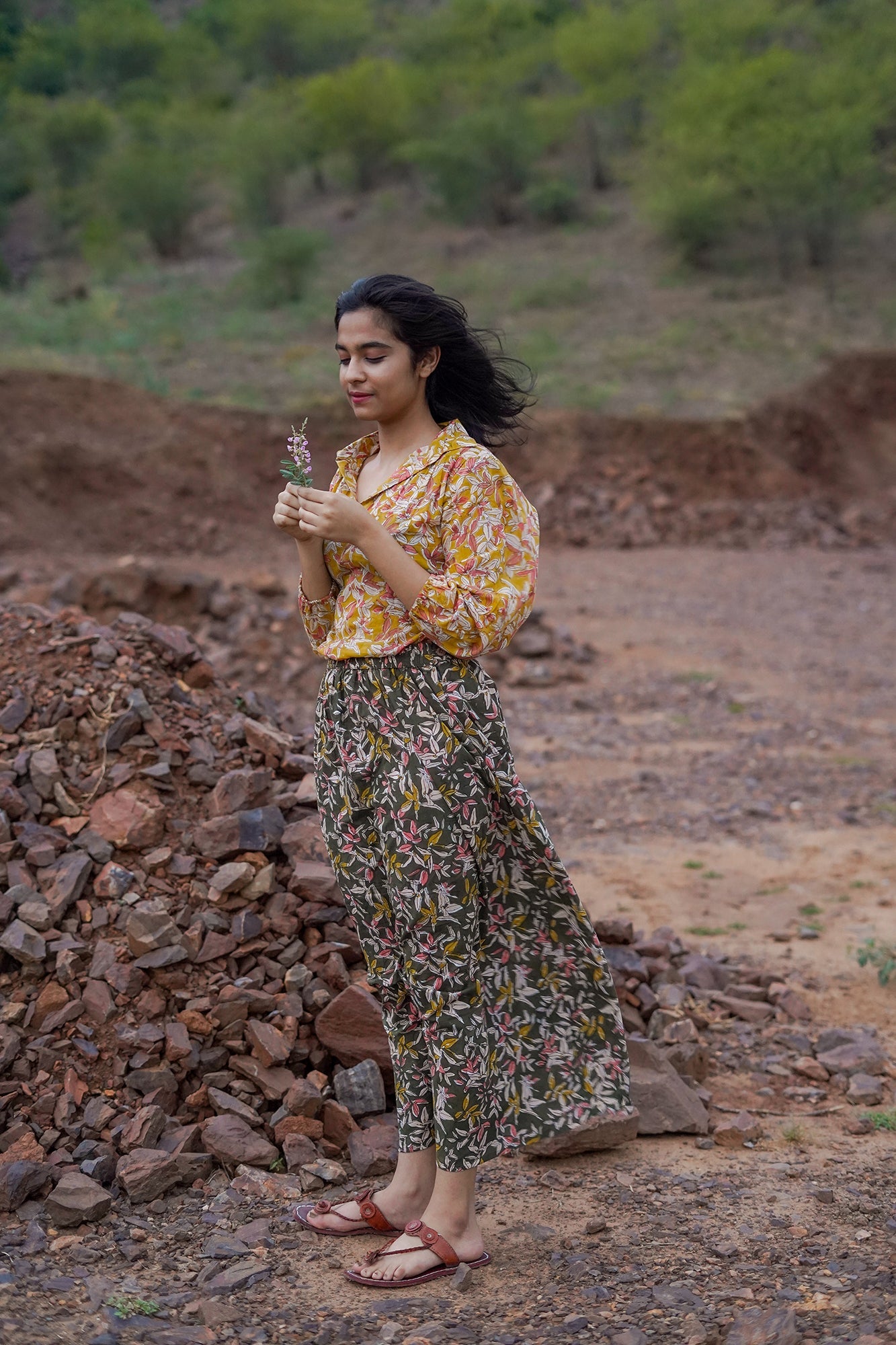 Hand Block Printed Skirt