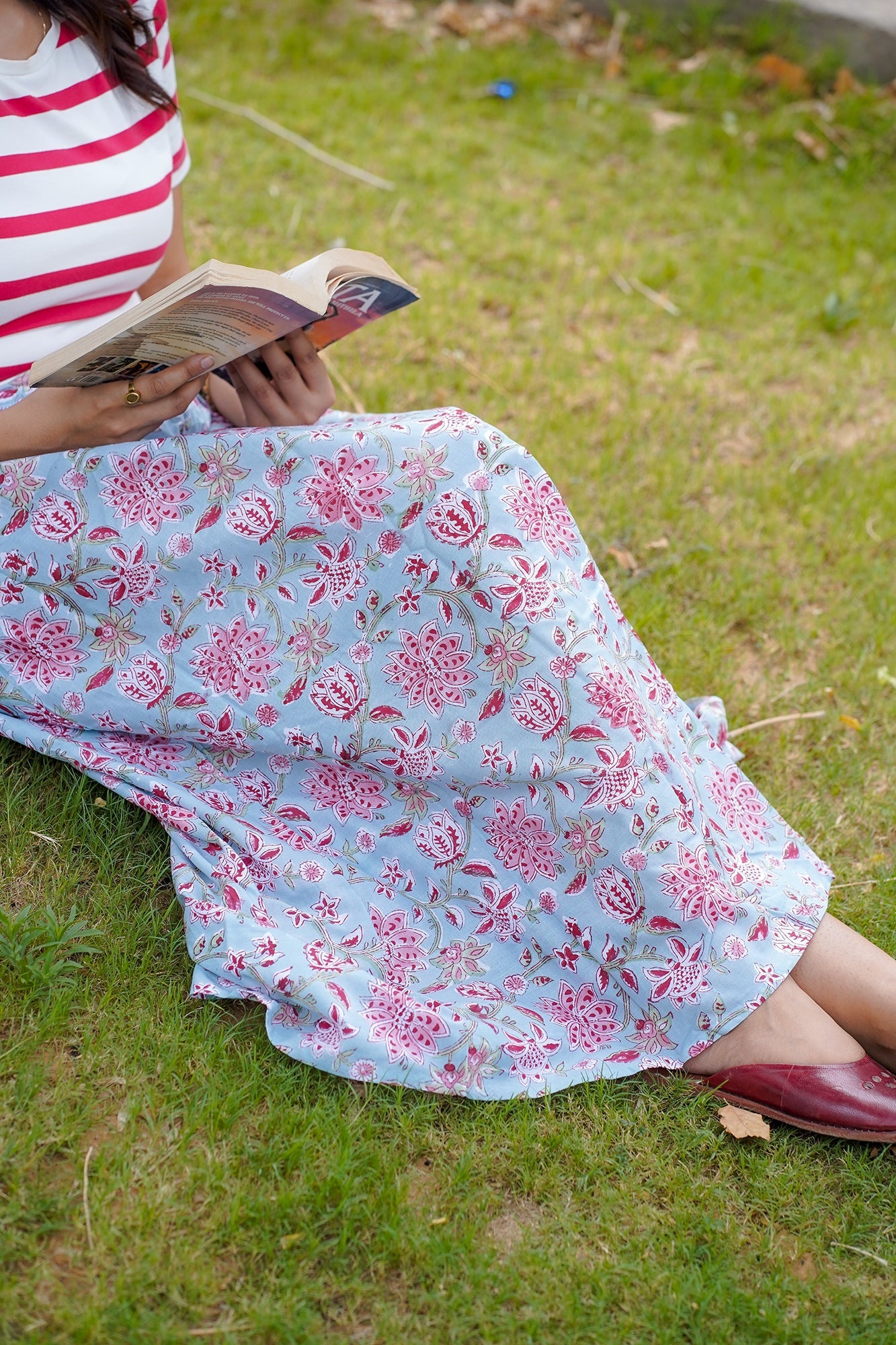 Hand Block Printed Skirt