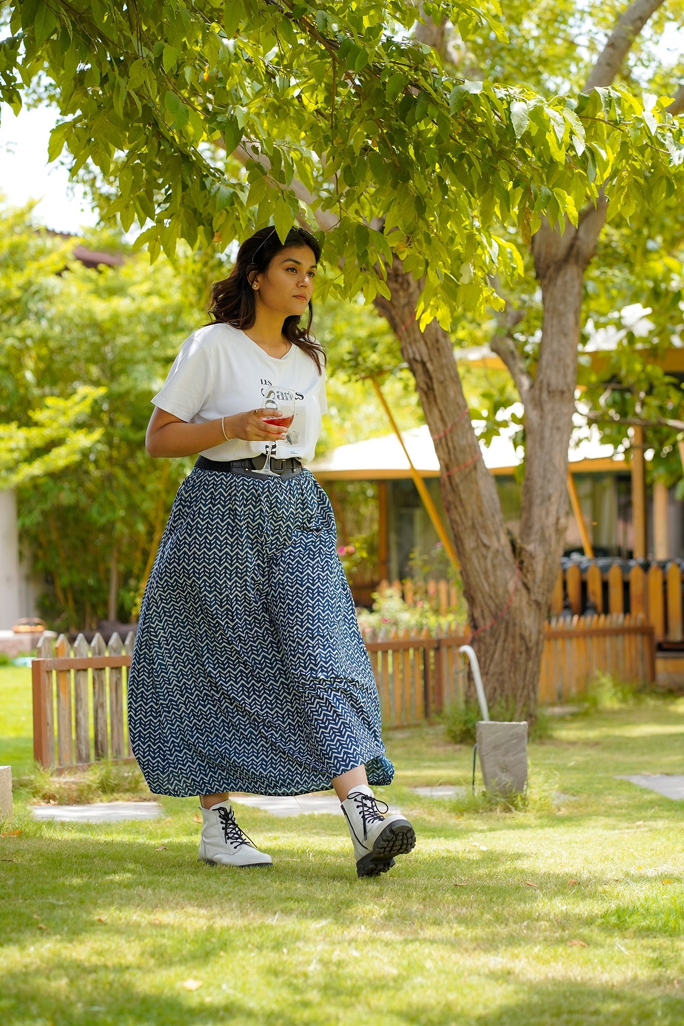 Hand Block Printed Skirt